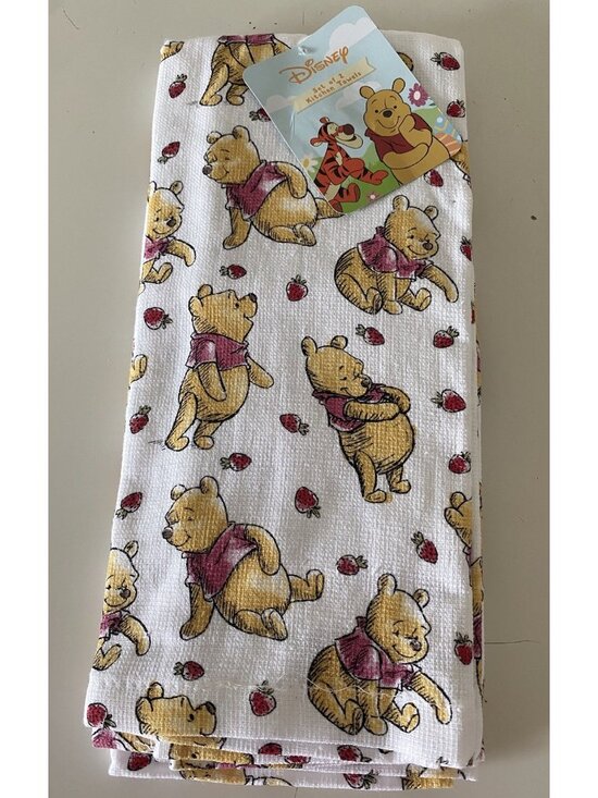 Disney Other - 2 Pack Disney Winnie the Pooh Strawberries Kitchen‎ Towels 16 X 26” NEW